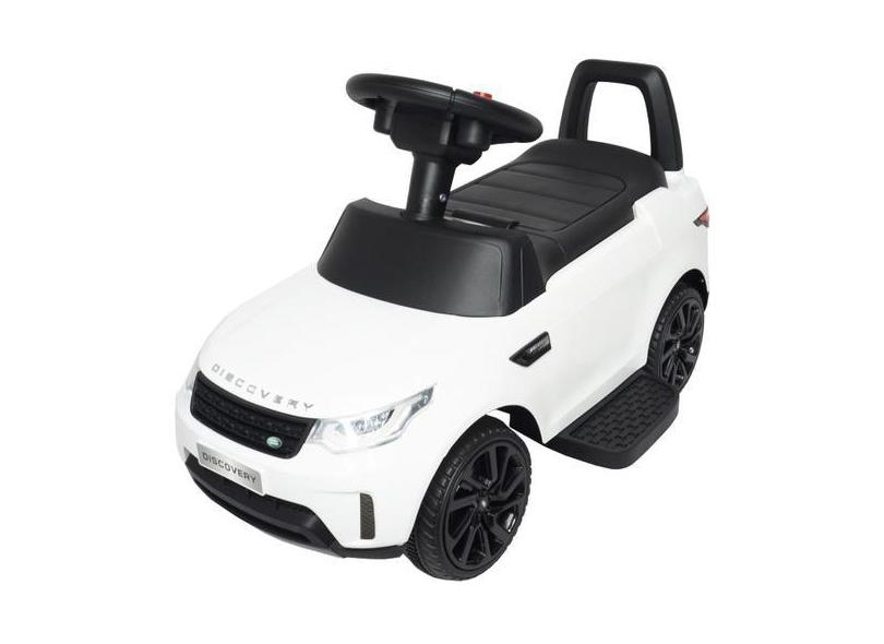 Mini Carro Elétrico Infantil Criança Land Rover Discovery Branco Bater