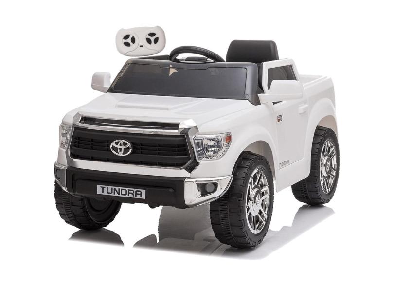 Carrinho Eletrico Zippy Toys Toyota Tundra 12V Controle Branco