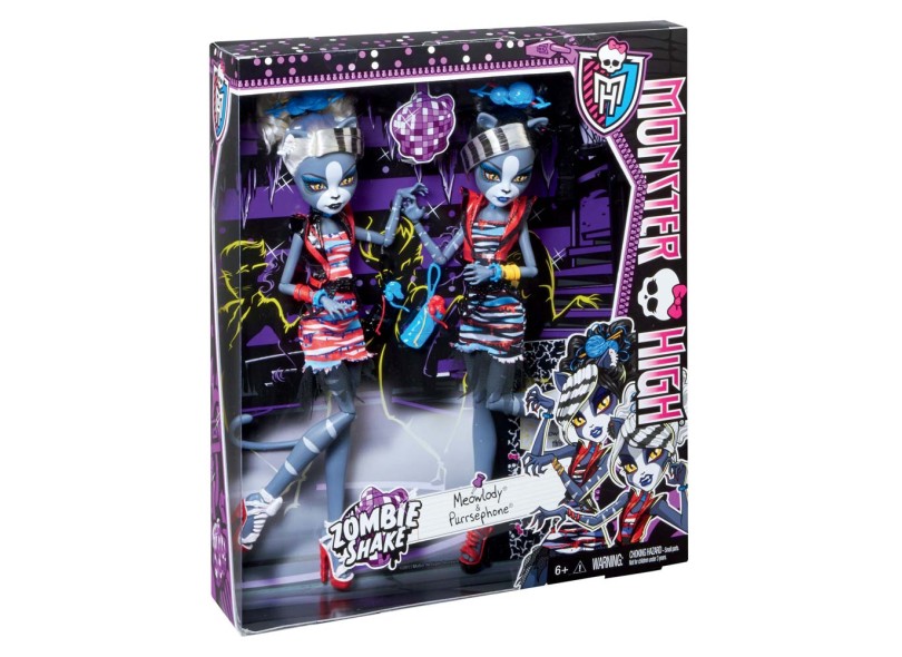 Boneca Monster High Meowlody e Purrsephone Mattel