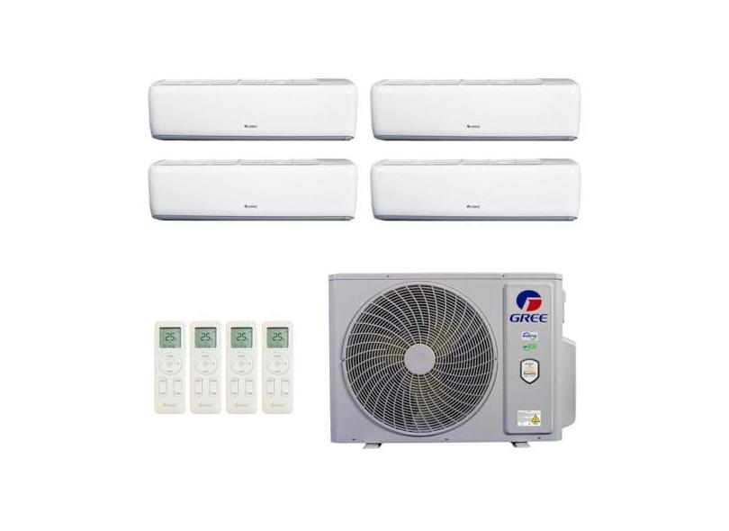 Ar-Condicionado Multi Split Inverter R-32 Gree 36.000 (4x Evap HW 12.000) Quente/Frio 220V