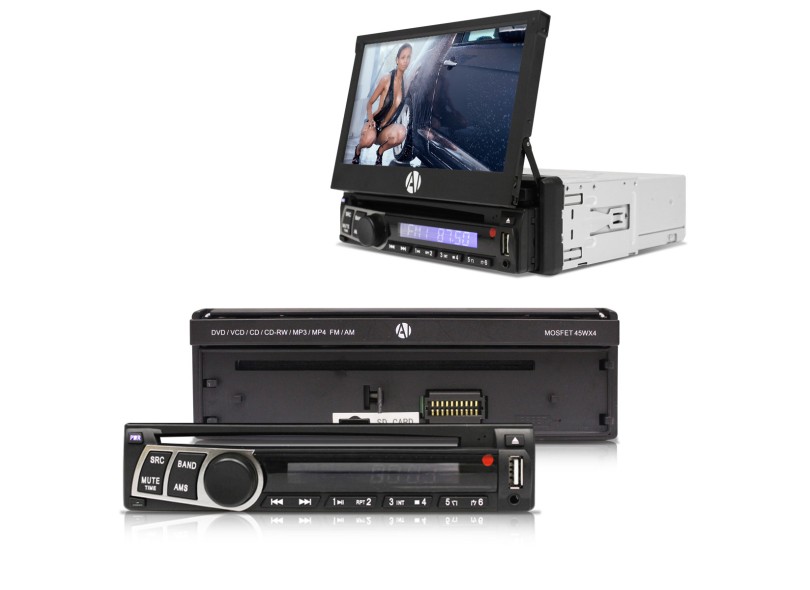 DVD Player Automotivo Automotive Imports 1 Din