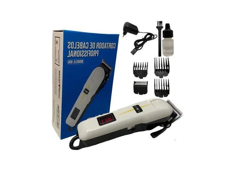 Maquina De Barbear E Acabamento Corta Pelos Aparar Barbar Eletrico Rec