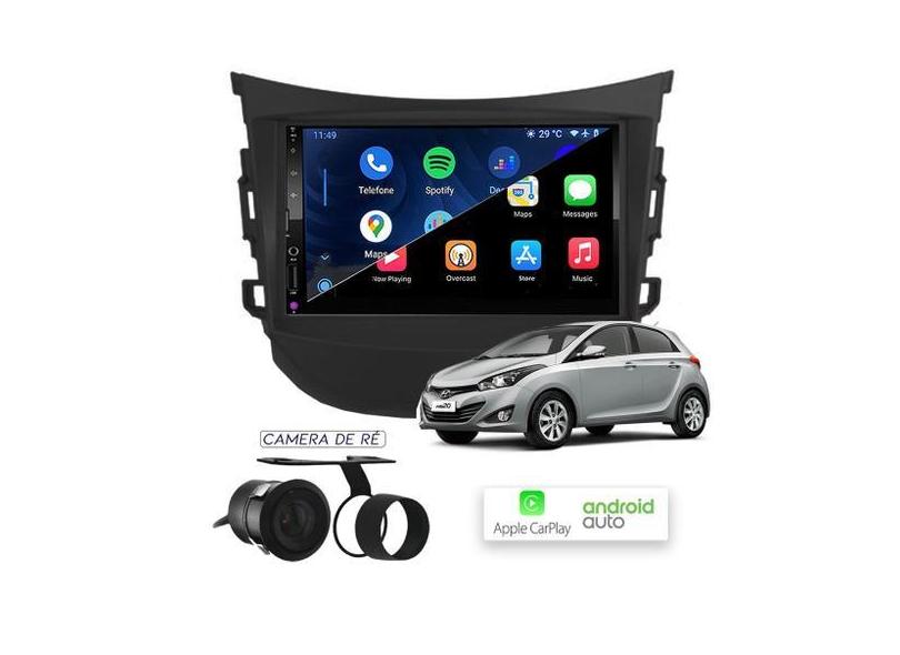 Multimídia MP10 CarPlay e Android Auto Hyundai Hb20 até 2019 - First O ...