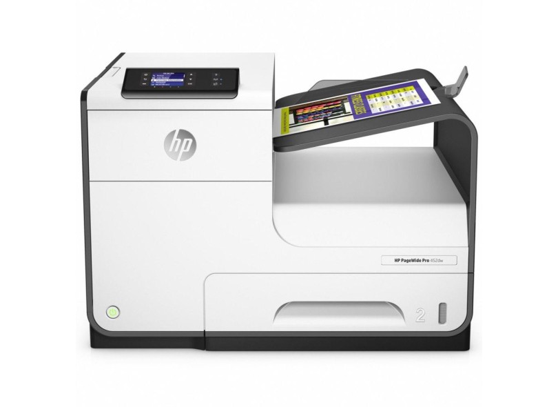 Impressora HP PageWide Pro 452DW Jato de Tinta Colorida Sem Fio