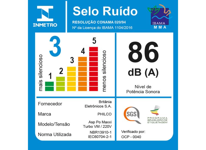 Aspirador de Pó Vertical Portátil Philco Cyclone 2 em 1