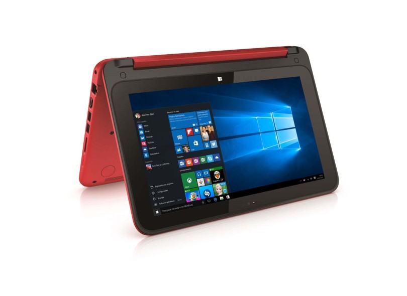 Notebook Conversível HP Pavilion x360 Intel Celeron N2830 4 GB de RAM HD 500 GB LED 11.6 " Touchscreen Windows 10 11-n226br