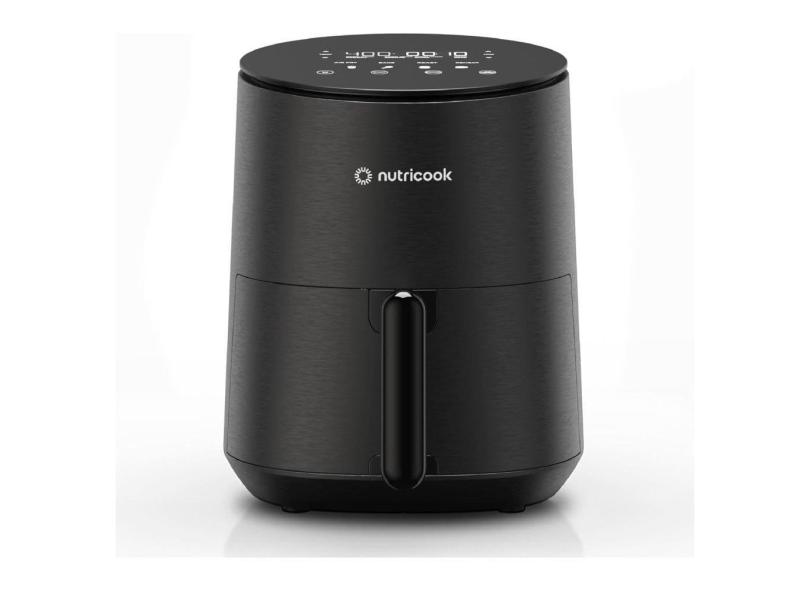 Air Fryer 3,5L com 8 Funções Predefinidas, Painel Digital de Vidro Temperado e Silenciosa, 110V 1500W, Nutricook, Preta
