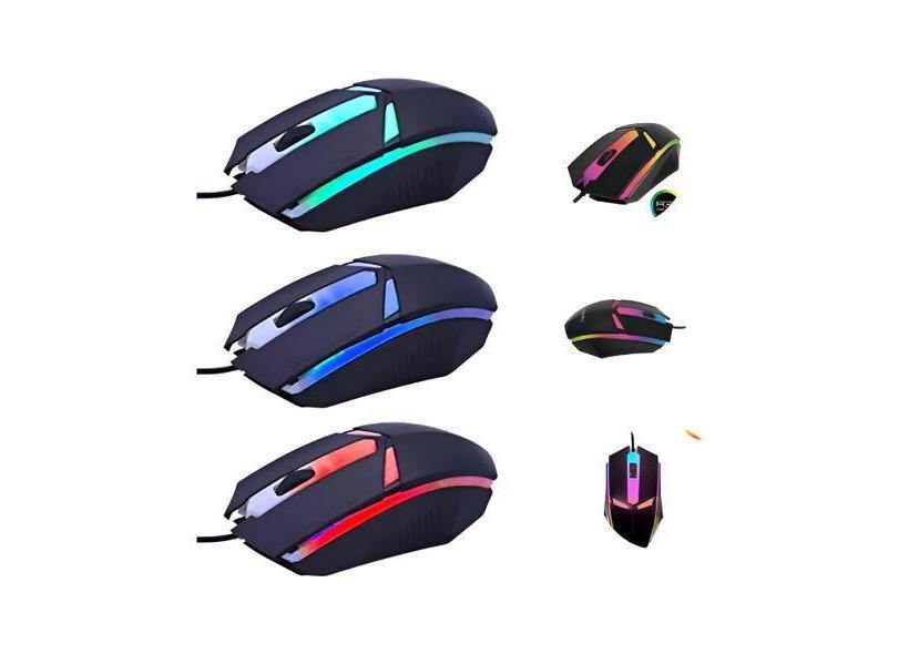 Mouse Gamer Simples Led Knup 1200dpi 3 Botões