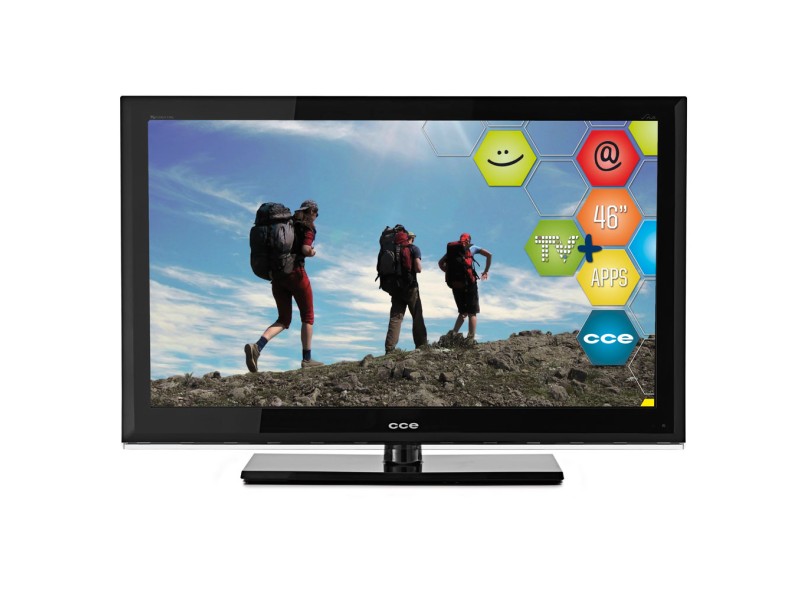 TV LCD 46" Smart TV  CCE Full HD 4 HDMI Conversor Digital Integrado C4601I