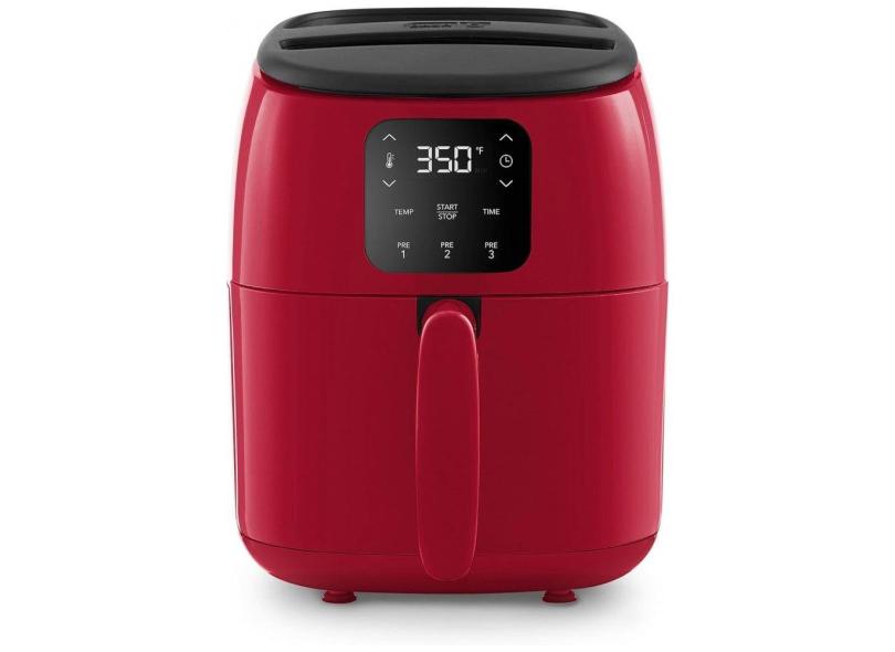 Fritadeira Elétrica AirFryer Digital, Capacidade 2.4L, 1000W, 110V, DASH DCAF260GBRD02, Vermelho