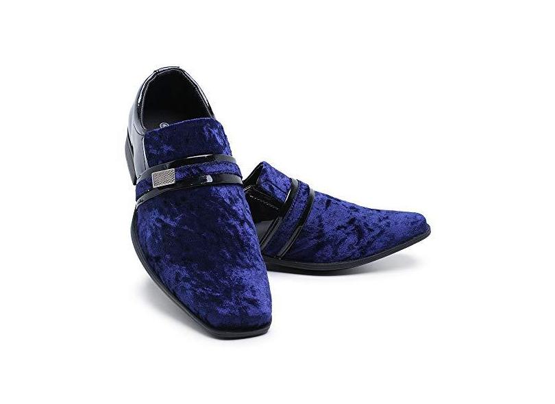 Sapato Social Masculino Verniz Camurça Casamento Confortável (44, ) com o  Melhor Preço é no Zoom