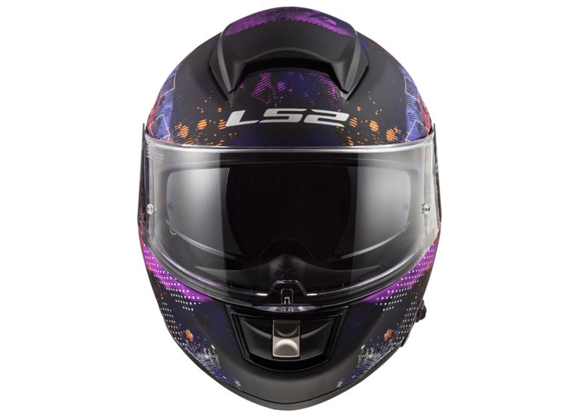 Capacete Ls2 Vector Ff397 Cosmos Matte Fosco Black Pink (Com viseira ...