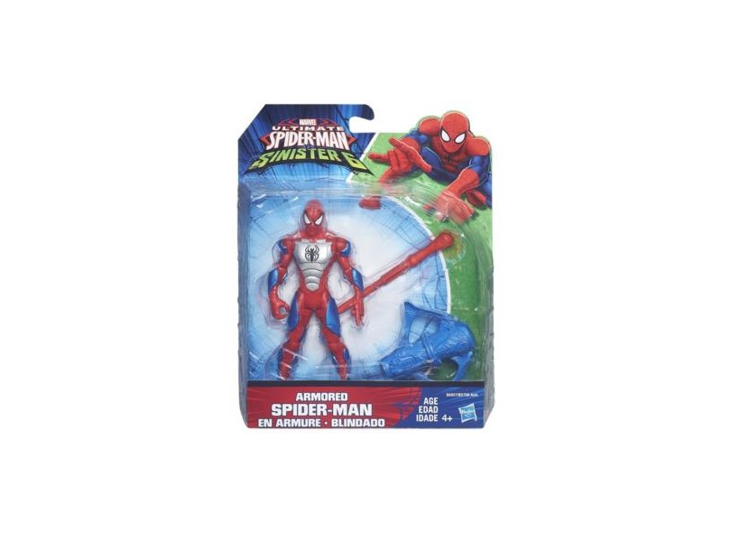 Boneco Homem Aranha Marvel Ultimate Spider-Man Vs Sexteto Sinistro Armored B6857 - Hasbro