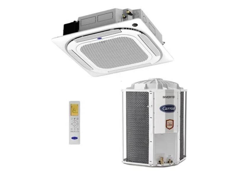 Ar-Condicionado Split Cassete Carrier Connect 4 Vias 54000 BTUs Quente/Frio Inverter 40KVQC60C5 / 38CQVB60515MC