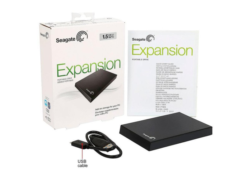 HD Externo Portátil Seagate Expansion STBV5000100 1536 GB