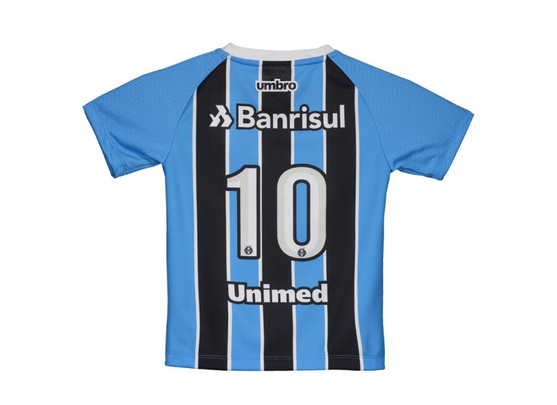 Camisa Torcedor infantil Grêmio I 2017 com Número Umbro
