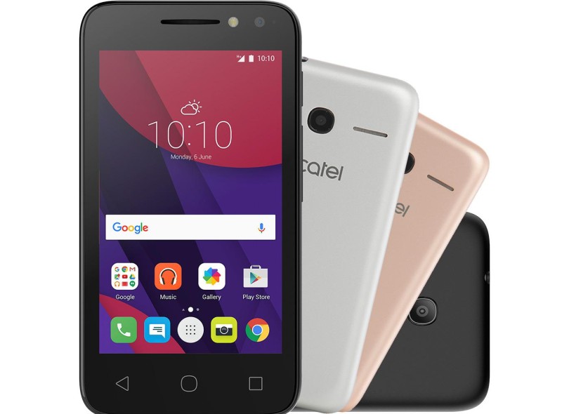 Smartphone Alcatel Pixi 4 8GB 4034E 8,0 MP 2 Chips Android 6.0 (Marshmallow) 3G Wi-Fi
