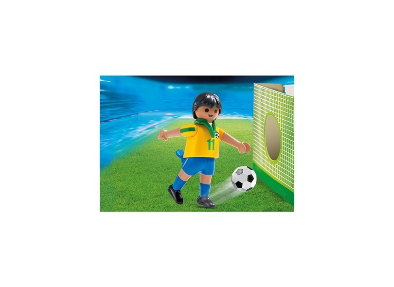 Boneco Playmobil Jogador de Futebol do Brasil 4799 - Sunny