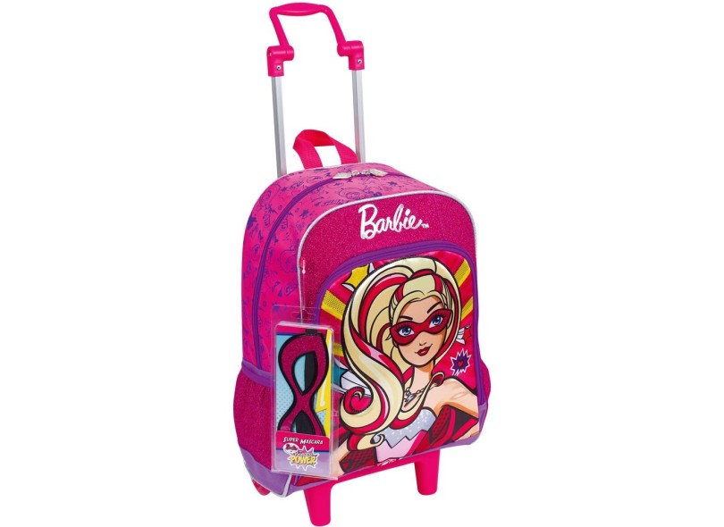 Mochila com Rodinhas Escolar Sestini Barbie Super Princesa 064010 G