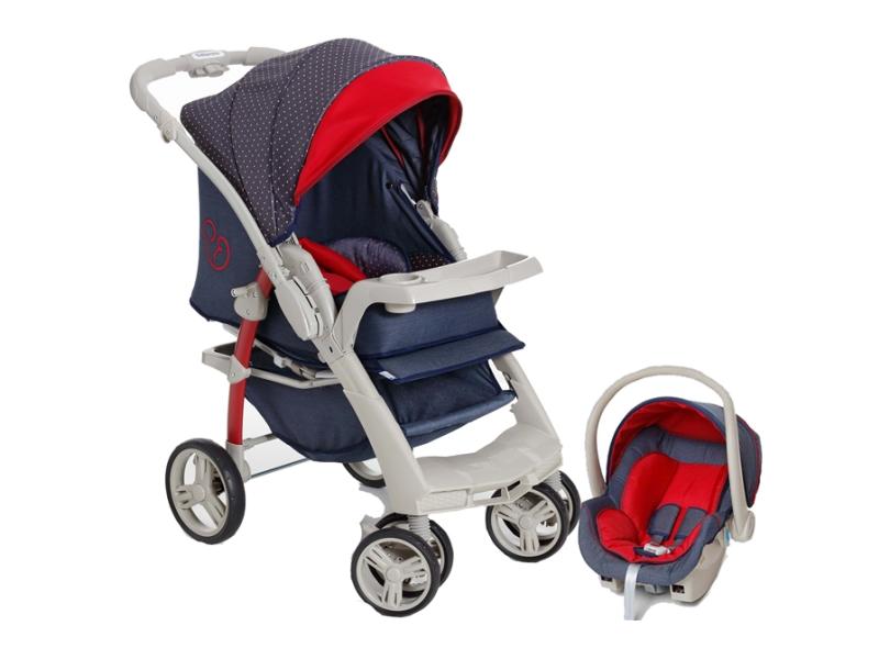 Carrinho de Bebê Travel System com Bebê Conforto Galzerano Optimus