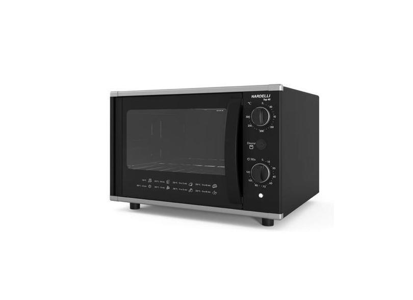 Forno Elétrico De Bancada Nardelli Top40 Black 40 Litros