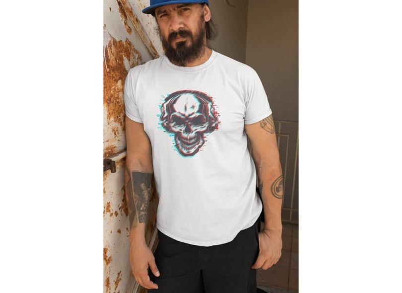 Skull with headphone-Feminino