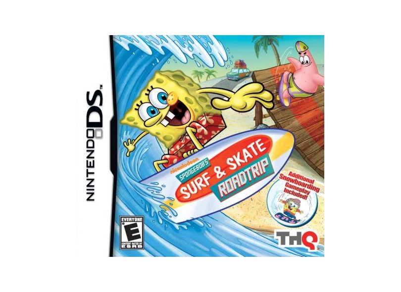 Jogo Spongebob's Surf & Skate Roadtrip THQ Nintendo NDS