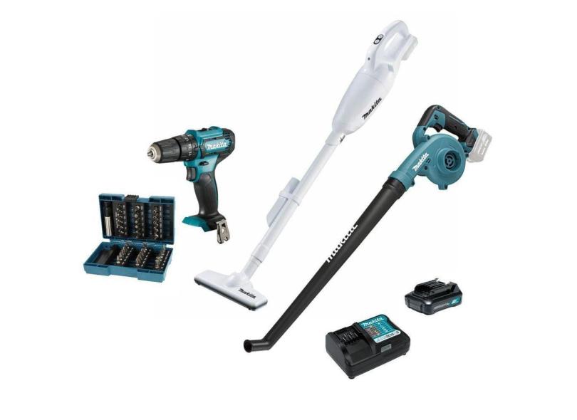 Combo Makita Parafus + Aspirador + Soprador CLX248 12V