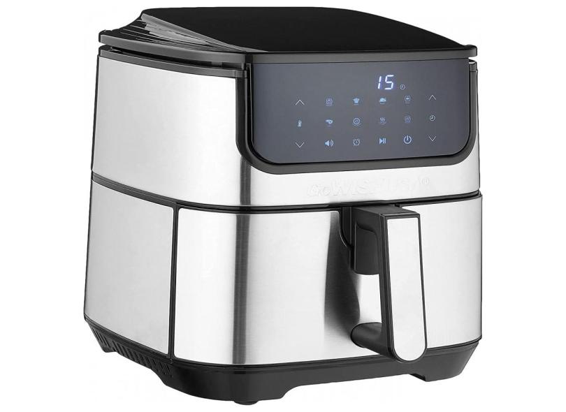 Fritadeira Eletrica Airfryer 7L De Capacidade Com Temperatura Ajustavel E Temporizador, 110V, Gowise Usa Gw22978, Prateado