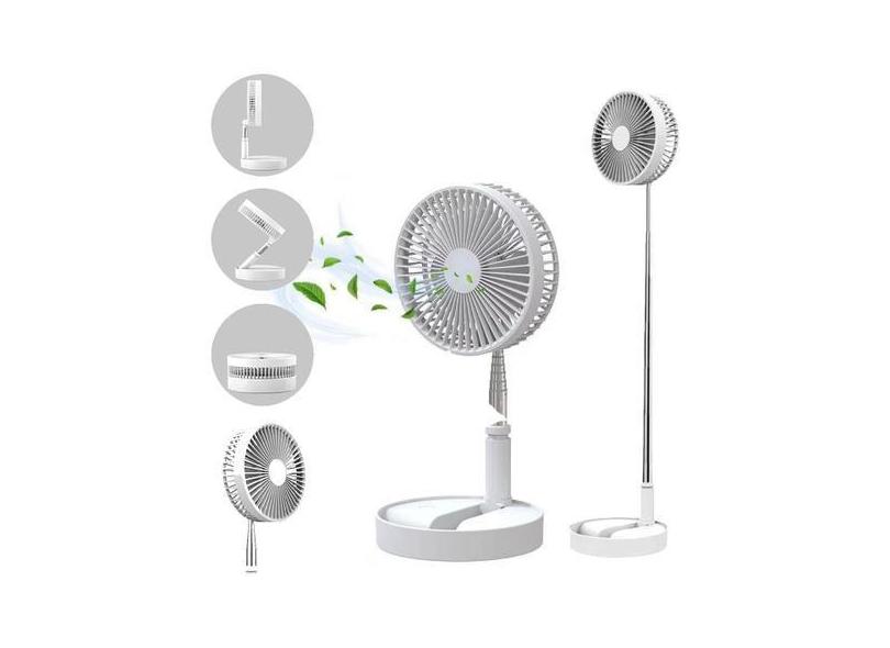 Ventilador De Mesa Coluna Sem Fio Recarregavel Portatil Silencioso - E