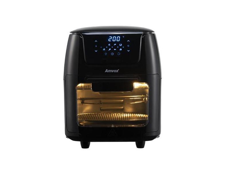 Air Fryer Oven Amvox 12 Litros 110v Potência De 1700w 8 Funções Pré-Pr