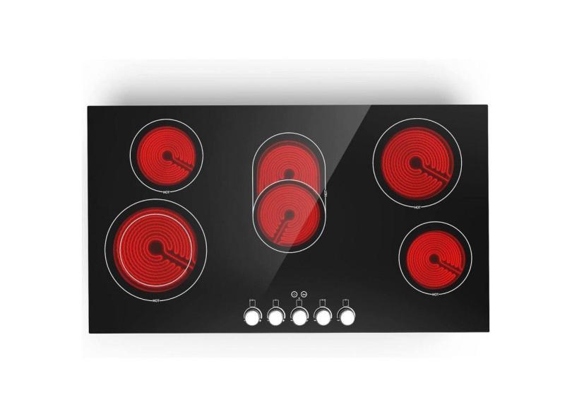 Cooktop Elétrico de Embutir por Indução com 5 Queimadores, 240V 8600W, VBGK, Preto