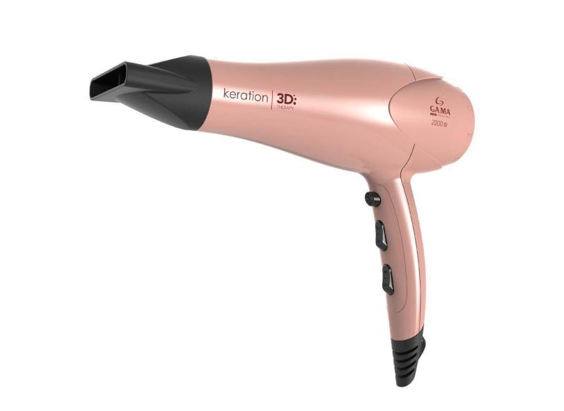 Secador de Cabelo Emissão de Íons com Ar Frio 2200 Watts - Ga.Ma Italy Keration 3D Pro