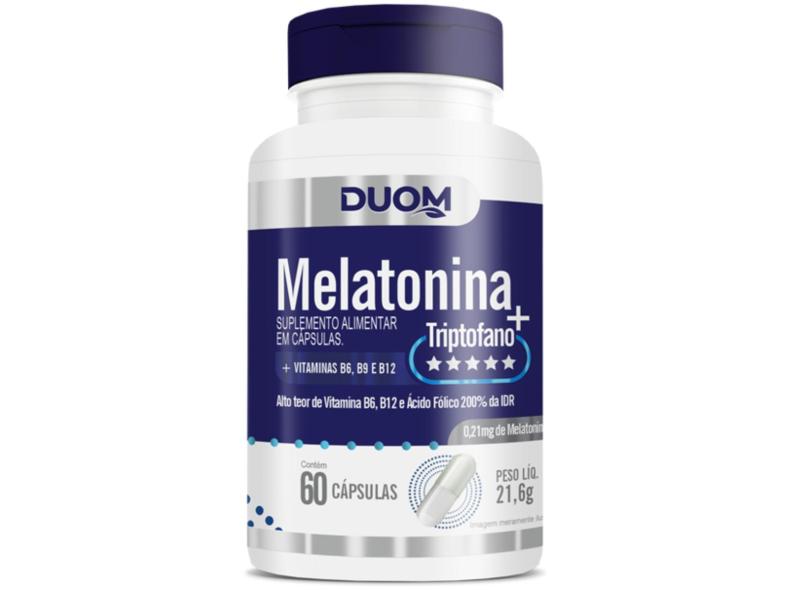 MELATONINA + TRIPTOFANO + VITAMINAS 60 CÁPSULAS - DUOM 