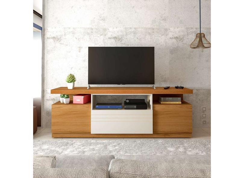 Rack Munique Freijó e Off White 180 cm com o Melhor Preço é no Zoom