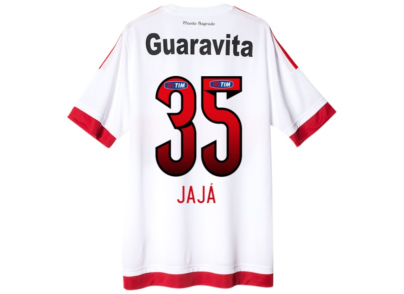 Camisa Torcedor Flamengo II 2015 com Número Adidas