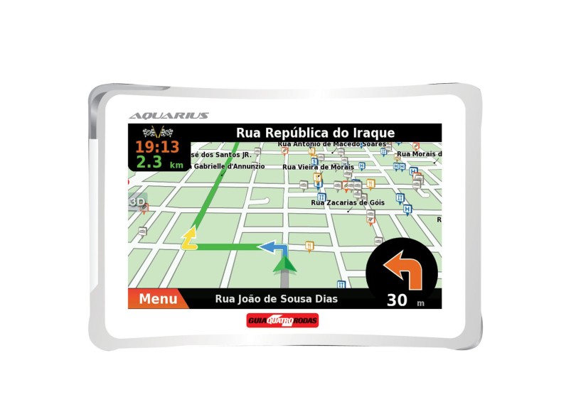 GPS Automotivo Quatro Rodas MTC4373 4.3'' Touchscreen