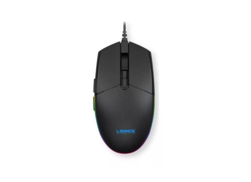 Mouse Gamer Rgb 2400 Dpi C/ 6 Botões Gaming Hyper Led Note2 - Lehmox