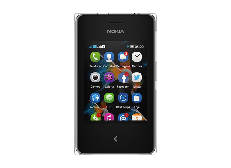 Celular Nokia Asha 500 Câmera 2,0 MP Desbloqueado Wi-Fi