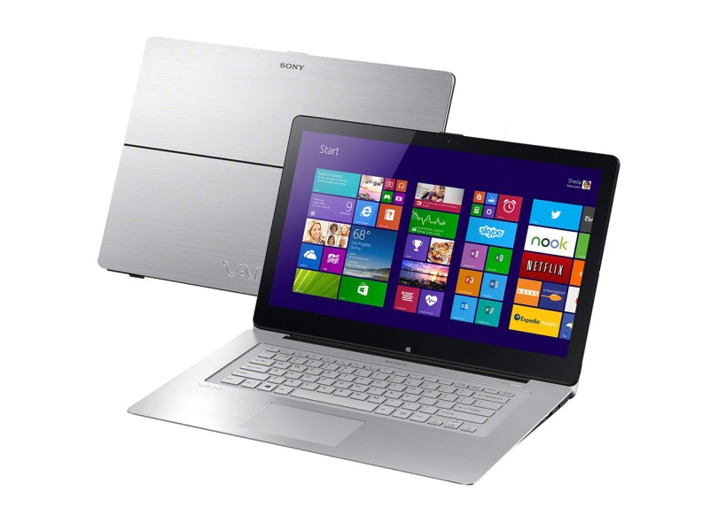 Notebook Sony Vaio Fit Intel Core i7 4500U 8 GB de RAM HD 750 GB LED 15 " Touchscreen Windows 8 Fit 15A – SVF15N17CBS