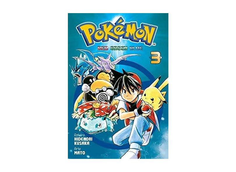 Terceiro volume de Pokémon Red Green Blue já está disponível