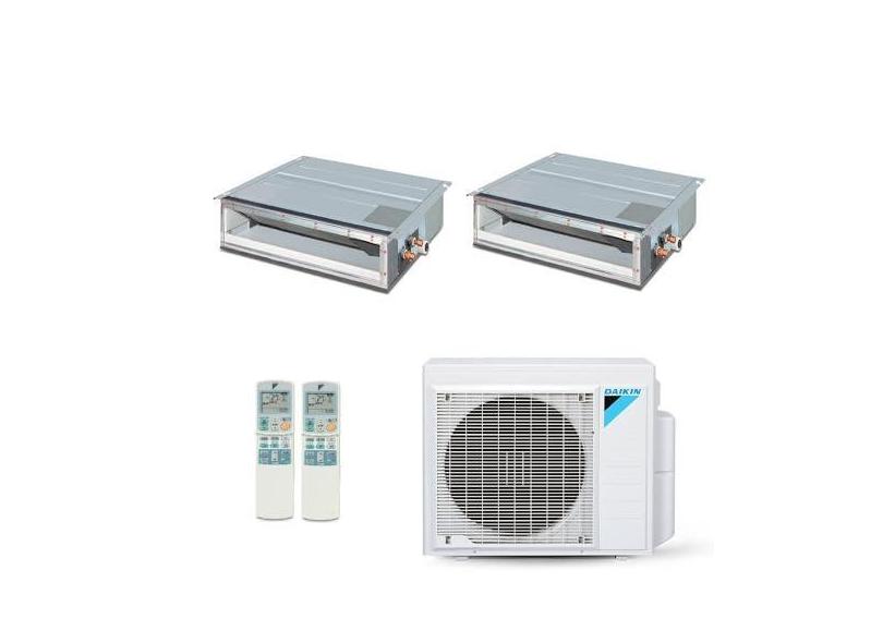 Ar-Condicionado Multi Split Inverter Daikin 34.000 (2x Evap Duto 20.000) Quente/Frio 220V