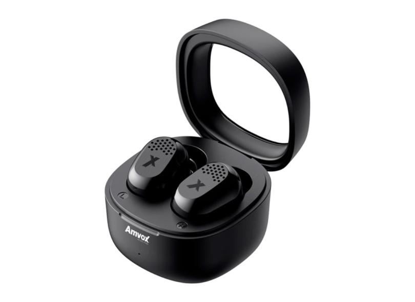 Fone de Ouvido Amvox AHP01 Intra Auricular Bluetooth TWS - Preto 