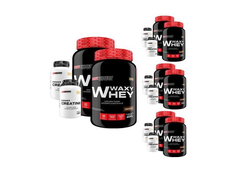 Super Combo Amigos: 8X Whey Protein 900G + 8X Power Creatina 100G - Bo