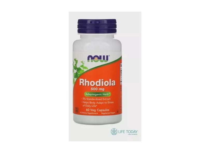 Rhodiola 500Mg 60 Caps Now Foods! Importado E. U. A!