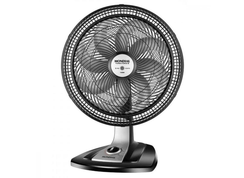 Ventilador de Mesa 40cm Mondial Turbo com 8 Pás 3 Velocidades