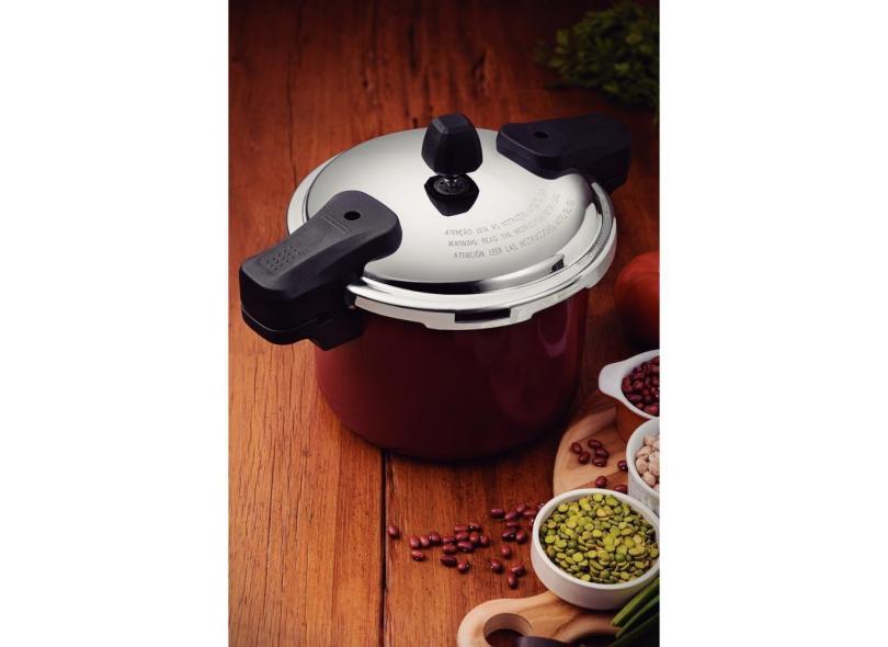 Panela De Pressão Tramontina Indução Torino 4,5 L Vermelho