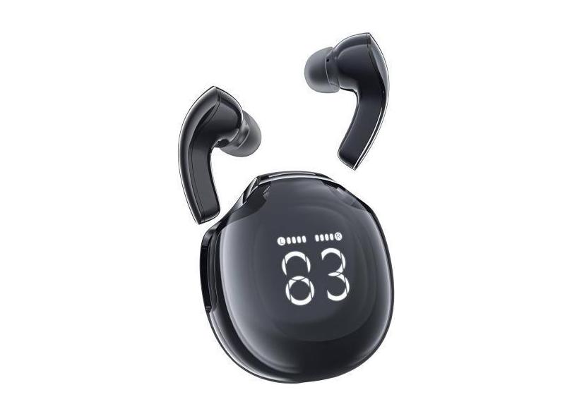 Fone Ear Acefast T9 Wileress BT LED Crystal Black
