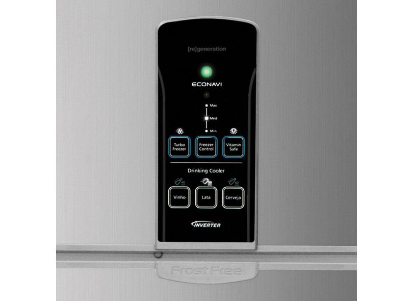 Geladeira Panasonic [RE]Generation Frost Free Duplex 483 l Escovado NR-BT54PV1XA