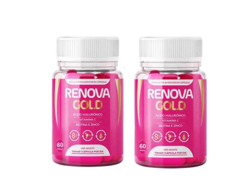 Kit 2 Renova Gold 120 Capsulas Original, Renova Gold Cápsulas é um suplemento alimentar natural.